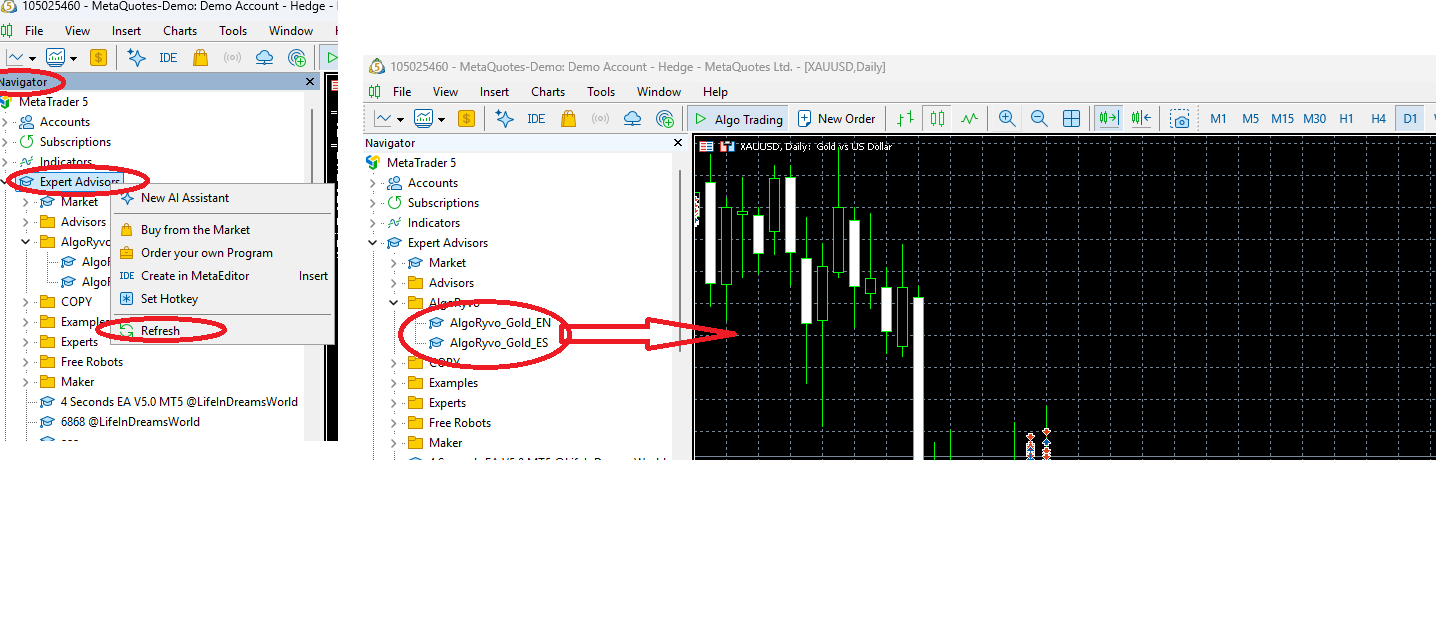Copy the file into the Experts folder